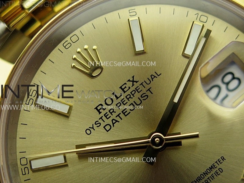 DateJust 41 126303 904L SS YG VSF 1:1 Best Edition Gold Dial on Jubilee Bracelet VS3235