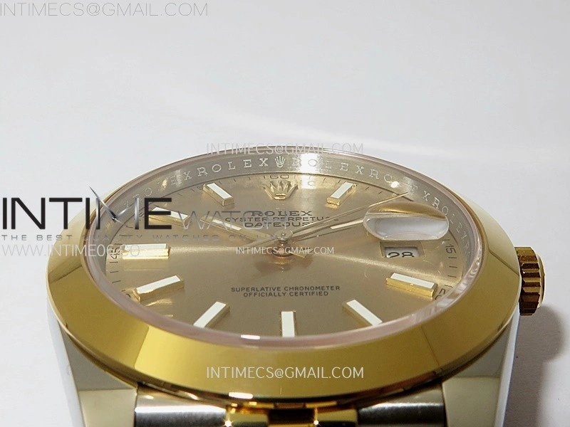 DateJust 41 126303 904L SS YG VSF 1:1 Best Edition Gold Dial on Jubilee Bracelet VS3235