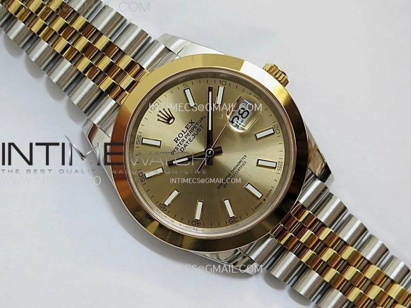 DateJust 41 126303 904L SS YG VSF 1:1 Best Edition Gold Dial on Jubilee Bracelet VS3235