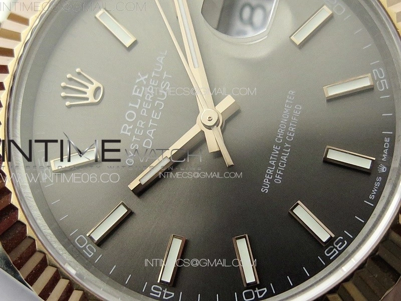 DateJust 41 126331 904L SS RG GMF 1:1 Best Edition Gray Dial On Jubilee Bracelet VR3235