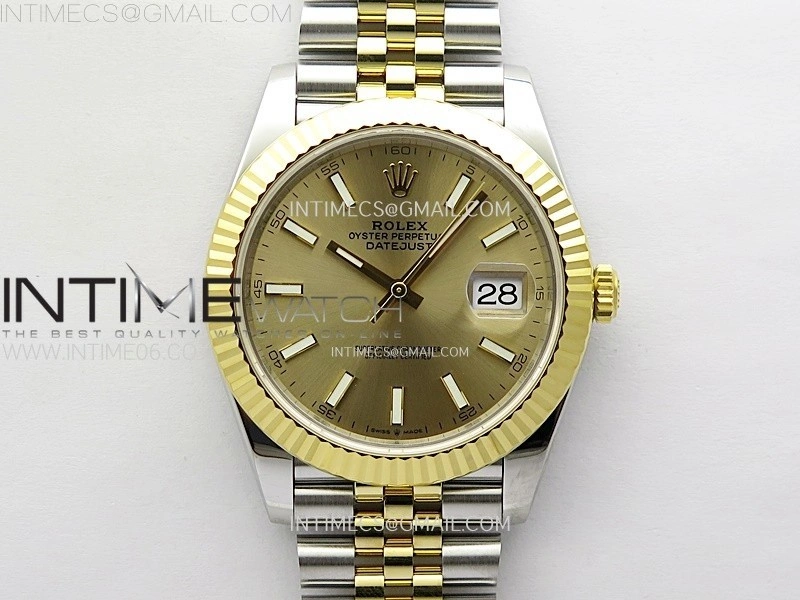 DateJust 41 126333 904L SS YG VSF 1:1 Best Edition Gold Dial on Jubilee Bracelet VS3235