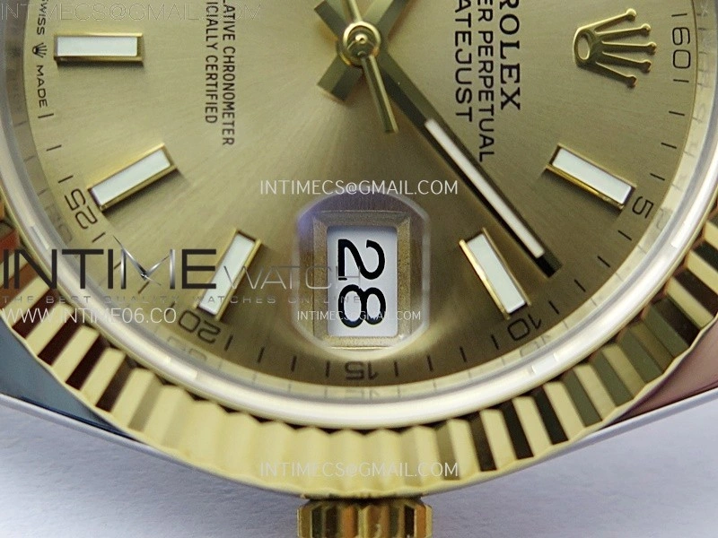 DateJust 41 126333 904L SS YG VSF 1:1 Best Edition Gold Dial on Jubilee Bracelet VS3235
