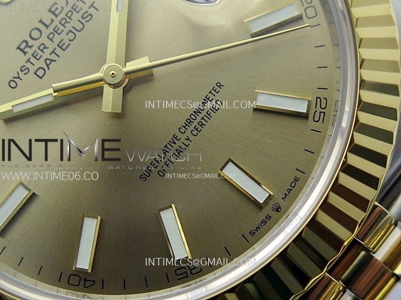 DateJust 41 126333 904L SS YG VSF 1:1 Best Edition Gold Dial on Jubilee Bracelet VS3235