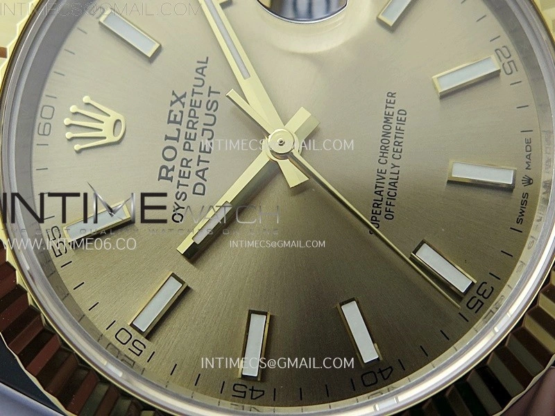 DateJust 41 126333 904L SS YG VSF 1:1 Best Edition Gold Dial on Jubilee Bracelet VS3235