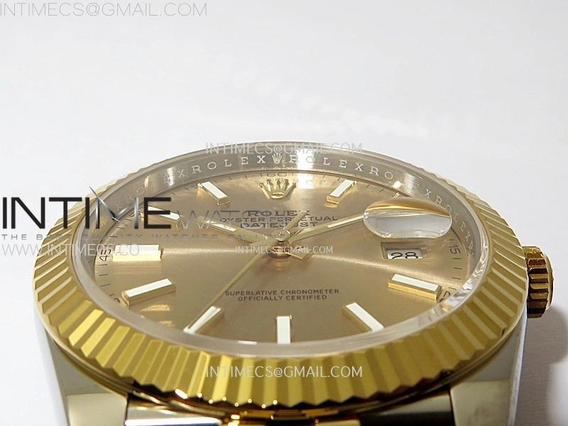 DateJust 41 126333 904L SS YG VSF 1:1 Best Edition Gold Dial on Jubilee Bracelet VS3235