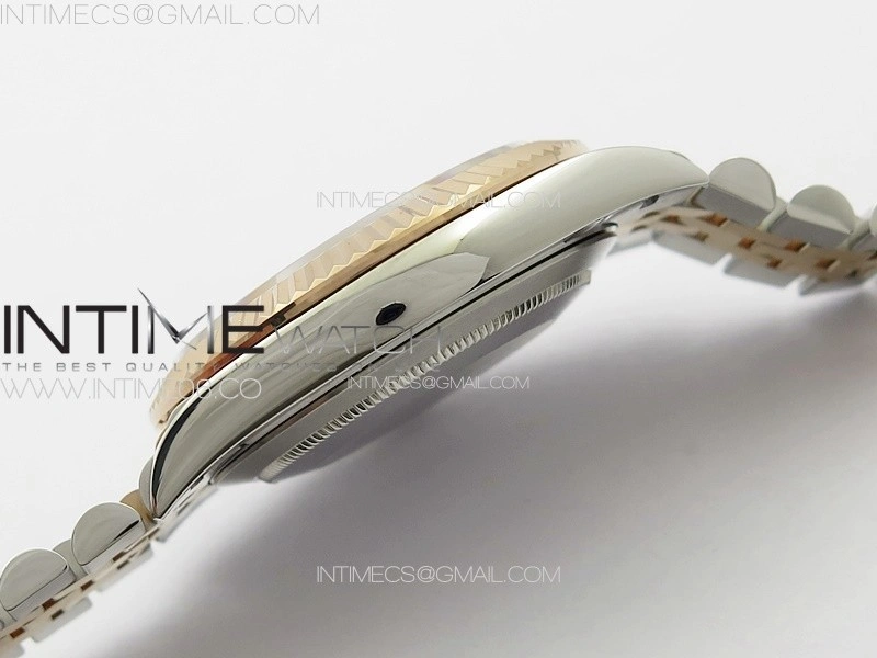DateJust 41 126334 SS RG GMF 1:1 Best Edition Gray Fluted Dial on SS RG Jubilee Bracelet