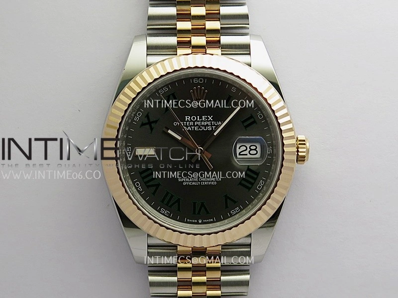 DateJust 41mm 126331 904 SS RG VF 1:1 Gray Dial Roman Marker On Jubilee Bracelet DD3235