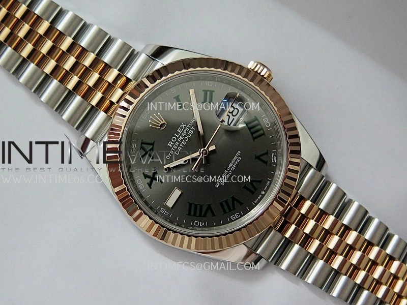 DateJust 41mm 126331 904 SS RG VF 1:1 Gray Dial Roman Marker On Jubilee Bracelet DD3235