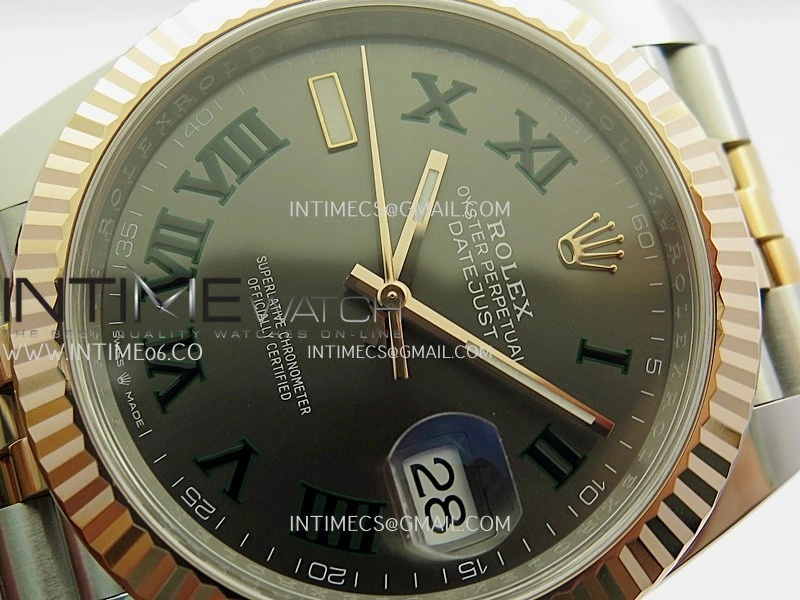 DateJust 41mm 126331 904 SS RG VF 1:1 Gray Dial Roman Marker On Jubilee Bracelet DD3235