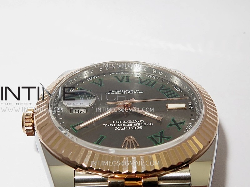 DateJust 41mm 126331 904 SS RG VF 1:1 Gray Dial Roman Marker On Jubilee Bracelet DD3235