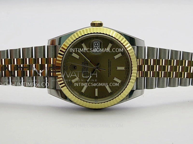 DateJust 41mm 126331 904 SS YG VF 1:1 Gold Dial Stick Marker On Jubilee Bracelet DD3235