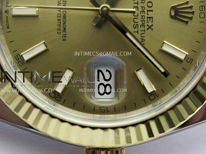 DateJust 41mm 126331 904 SS YG VF 1:1 Gold Dial Stick Marker On Jubilee Bracelet DD3235