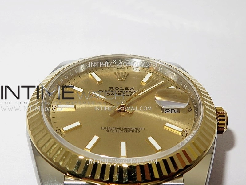 DateJust 41mm 126331 904 SS YG VF 1:1 Gold Dial Stick Marker On Jubilee Bracelet DD3235