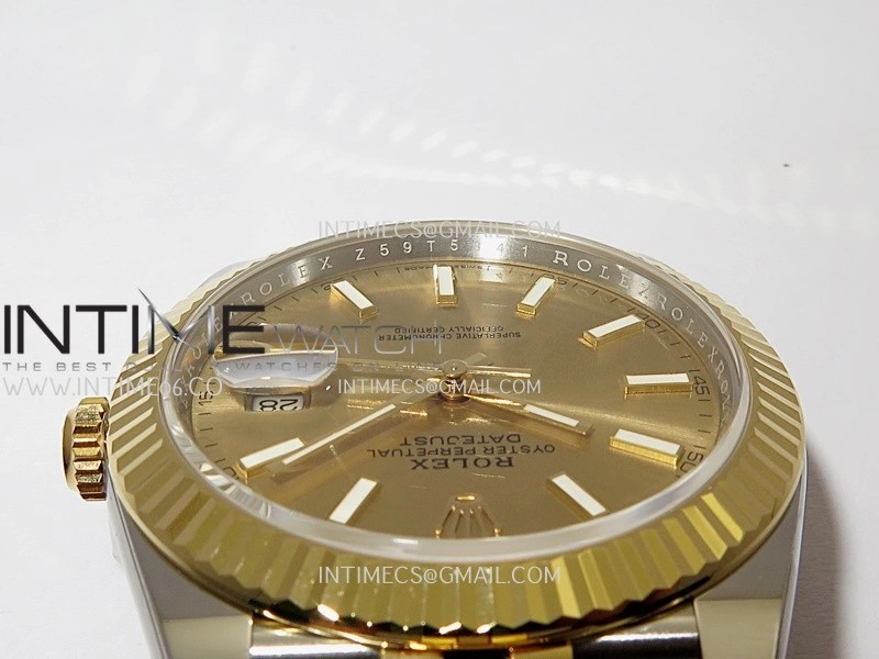 DateJust 41mm 126331 904 SS YG VF 1:1 Gold Dial Stick Marker On Jubilee Bracelet DD3235