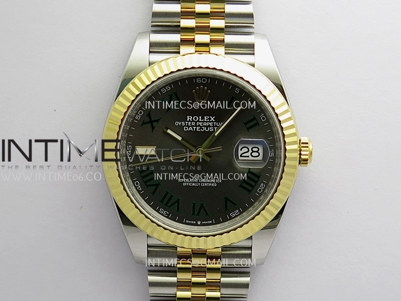 DateJust 41mm 126331 904 SS YG VF 1:1 Gray Dial Roman Marker On Jubilee Bracelet DD3235