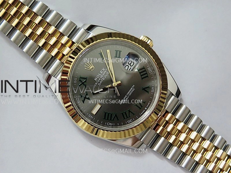 DateJust 41mm 126331 904 SS YG VF 1:1 Gray Dial Roman Marker On Jubilee Bracelet DD3235