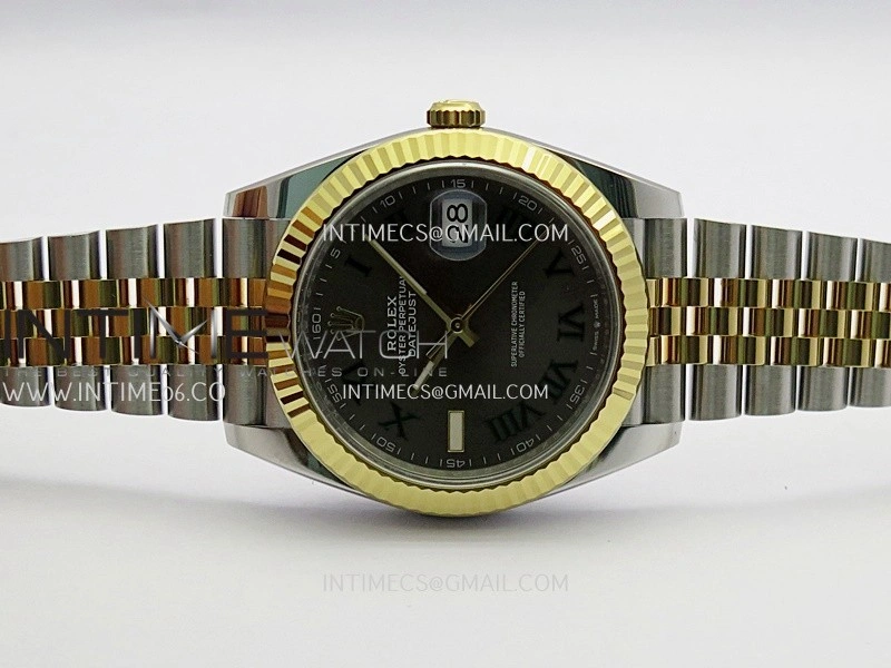 DateJust 41mm 126331 904 SS YG VF 1:1 Gray Dial Roman Marker On Jubilee Bracelet DD3235