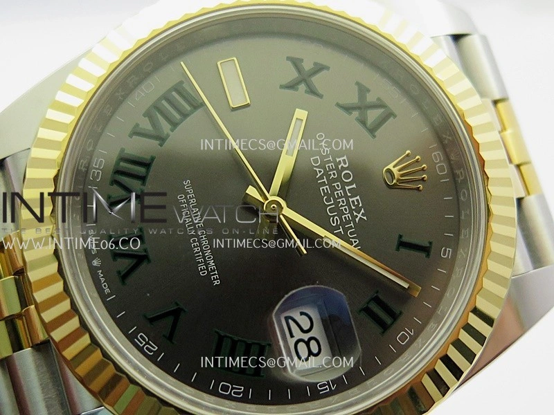 DateJust 41mm 126331 904 SS YG VF 1:1 Gray Dial Roman Marker On Jubilee Bracelet DD3235