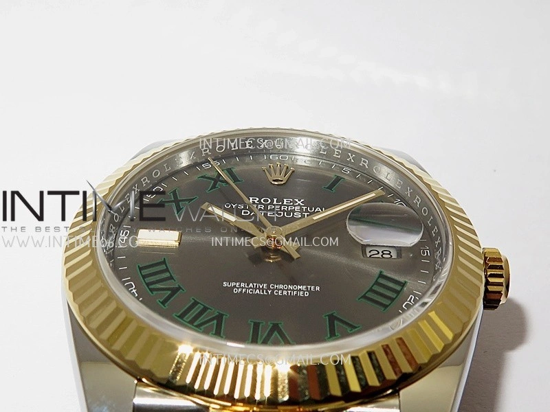 DateJust 41mm 126331 904 SS YG VF 1:1 Gray Dial Roman Marker On Jubilee Bracelet DD3235