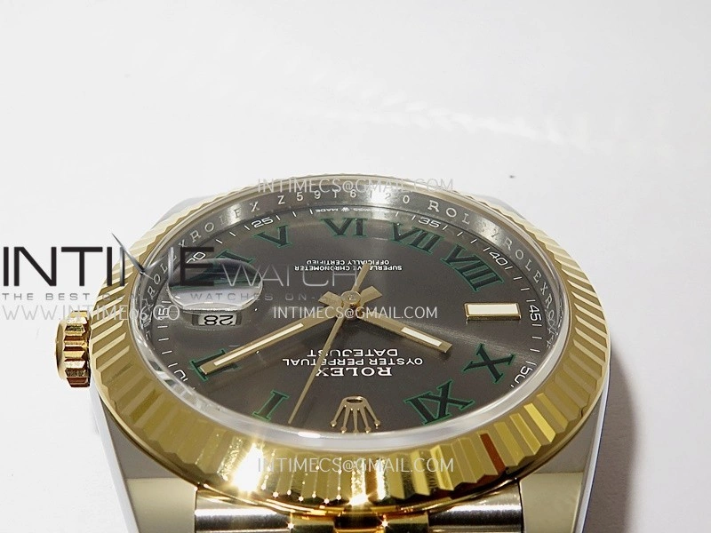 DateJust 41mm 126331 904 SS YG VF 1:1 Gray Dial Roman Marker On Jubilee Bracelet DD3235