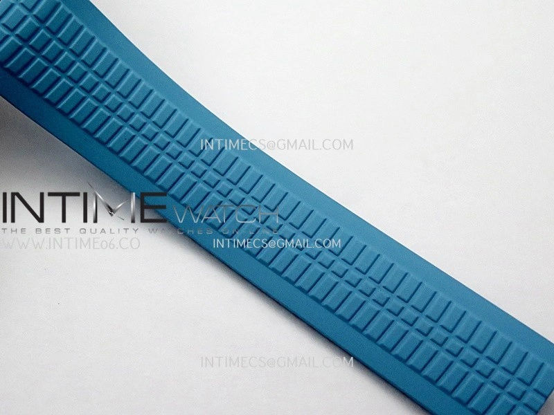 Aquanaut 5167 SS DDF 1:1 Best Edition Black Dial On Blue Rubber Strap Super Clone DD324