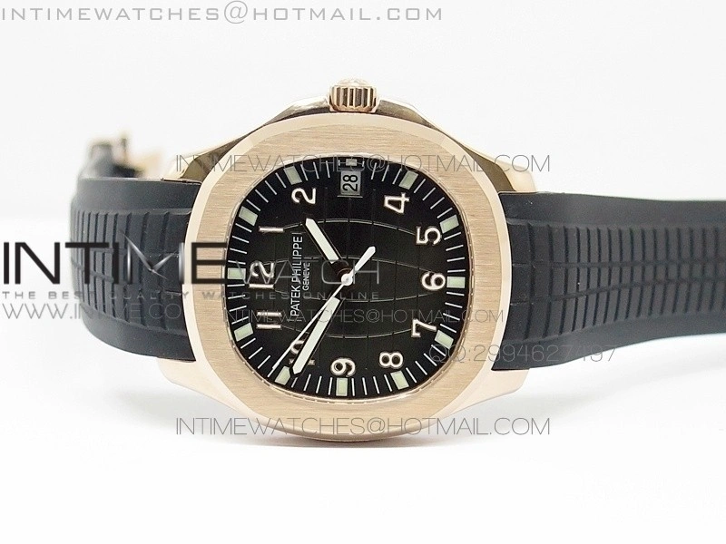 Aquanaut Jumbo BP Best Edition RG Black Dial on Black Rubber Strap Miyota 9015 PP324CS