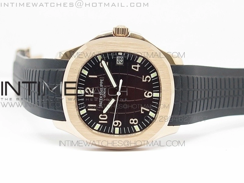 Aquanaut Jumbo BP Best Edition RG Brown Dial on Black Rubber Strap Miyota 9015 PP324CS