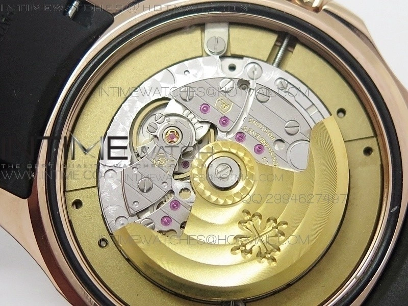 Aquanaut Jumbo BP Best Edition RG Brown Dial on Black Rubber Strap Miyota 9015 PP324CS