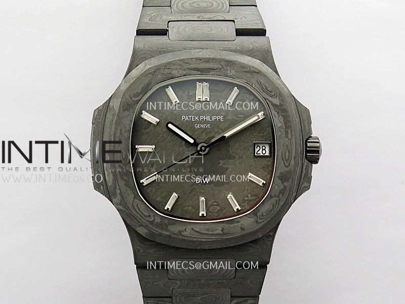 Nautilus 5711 DIW Carbon DIWF 1:1 Best Edition Carbon Dial On Carbon Bracelet 324CS