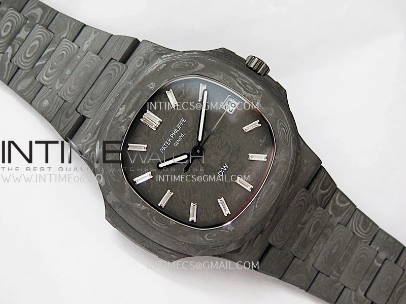 Nautilus 5711 DIW Carbon DIWF 1:1 Best Edition Carbon Dial On Carbon Bracelet 324CS