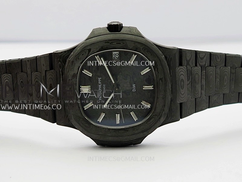 Nautilus 5711 DIW Carbon DIWF 1:1 Best Edition Carbon Dial On Carbon Bracelet 324CS