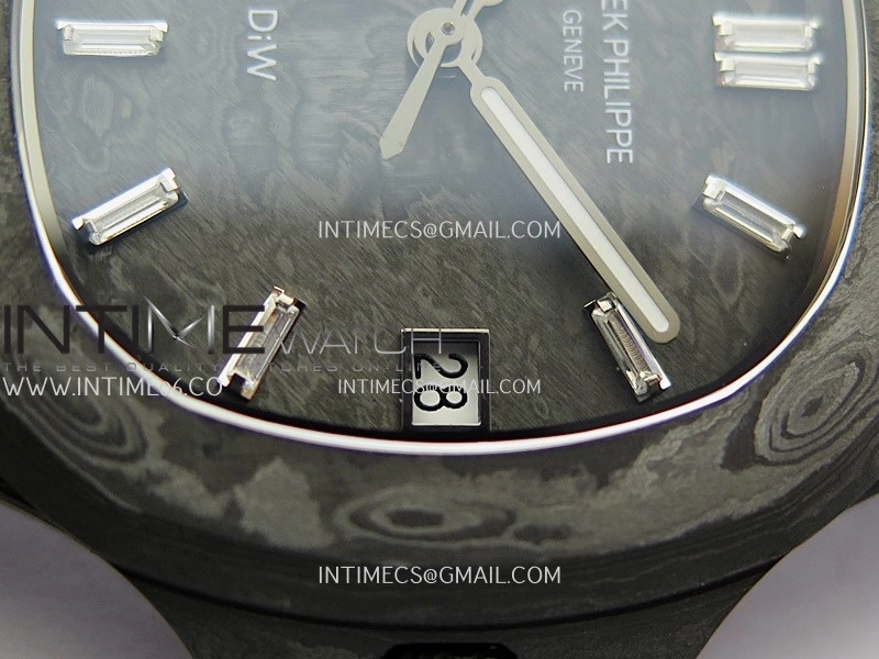 Nautilus 5711 DIW Carbon DIWF 1:1 Best Edition Carbon Dial On Carbon Bracelet 324CS