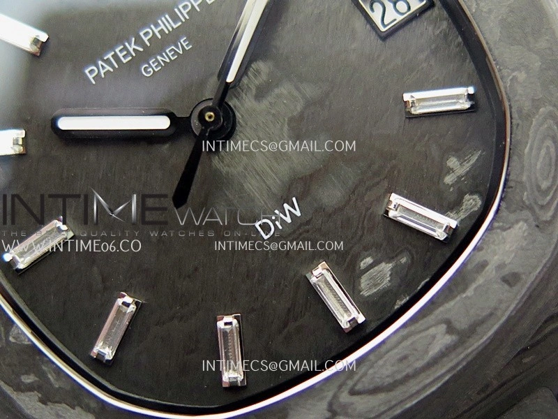 Nautilus 5711 DIW Carbon DIWF 1:1 Best Edition Carbon Dial On Carbon Bracelet 324CS