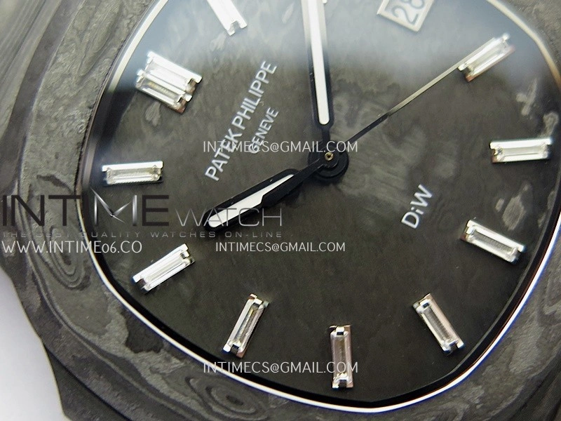 Nautilus 5711 DIW Carbon DIWF 1:1 Best Edition Carbon Dial On Carbon Bracelet 324CS