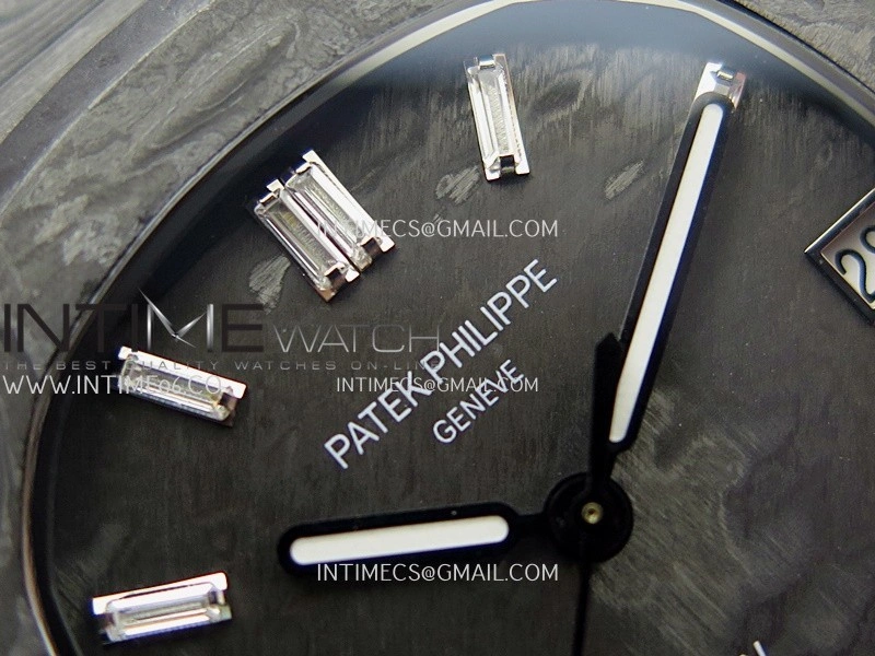 Nautilus 5711 DIW Carbon DIWF 1:1 Best Edition Carbon Dial On Carbon Bracelet 324CS