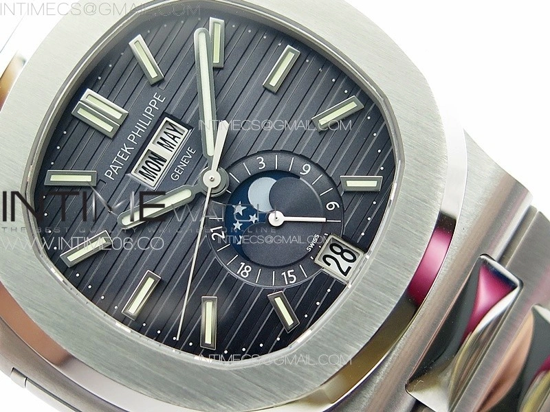 Nautilus 5726 Full Function SS PPF 1:1 Best Edition Blue Dial on SS Bracelet PPF324