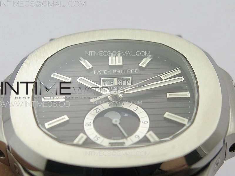 Nautilus 5726 Full Function SS PPF 1:1 Best Edition Gray Dial on SS Bracelet PPF324