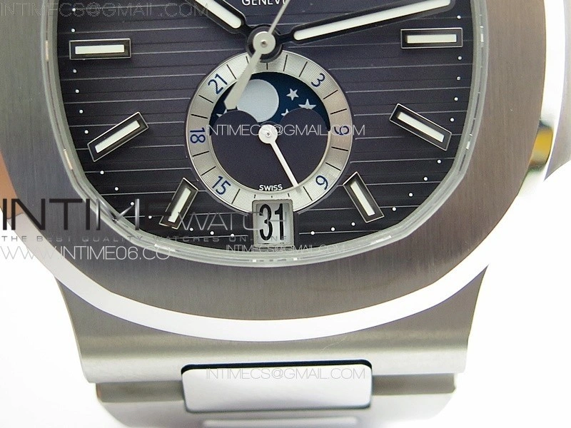 Nautilus 5726 Full Function SS PPF 1:1 Best Edition Gray Dial on SS Bracelet PPF324