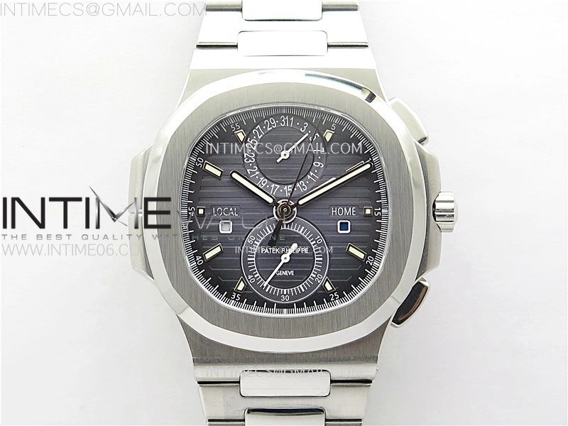 Nautilus 5990 SS SPPF 1:1 Best Edition Blue Dial on SS Bracelet Super Clone A28-520