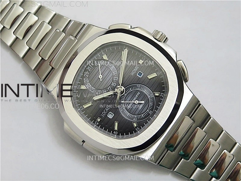 Nautilus 5990 SS SPPF 1:1 Best Edition Blue Dial on SS Bracelet Super Clone A28-520