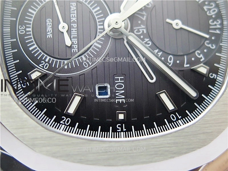 Nautilus 5990 SS SPPF 1:1 Best Edition Gray Dial on SS Bracelet Super Clone A28-520