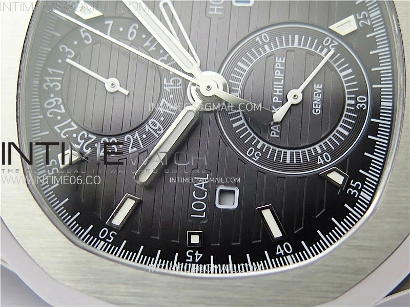 Nautilus 5990 SS SPPF 1:1 Best Edition Gray Dial on SS Bracelet Super Clone A28-520
