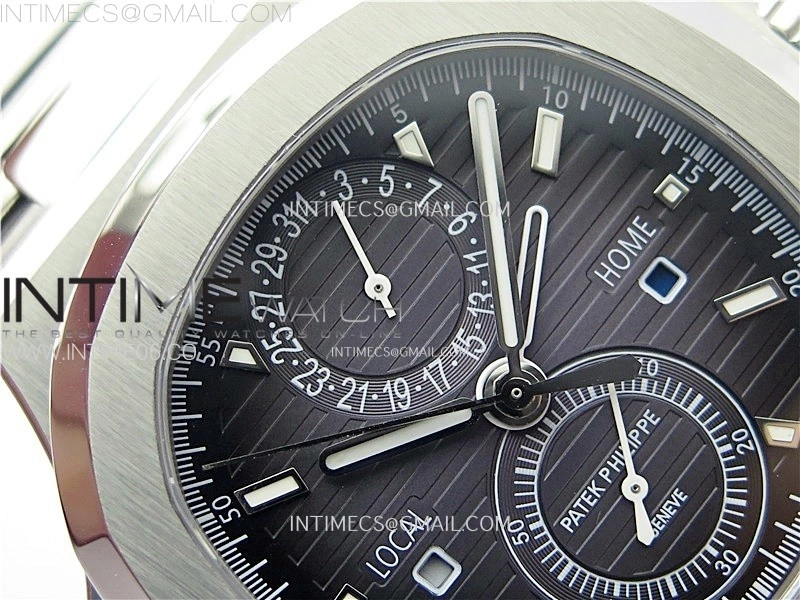 Nautilus 5990 SS SPPF 1:1 Best Edition Gray Dial on SS Bracelet Super Clone A28-520