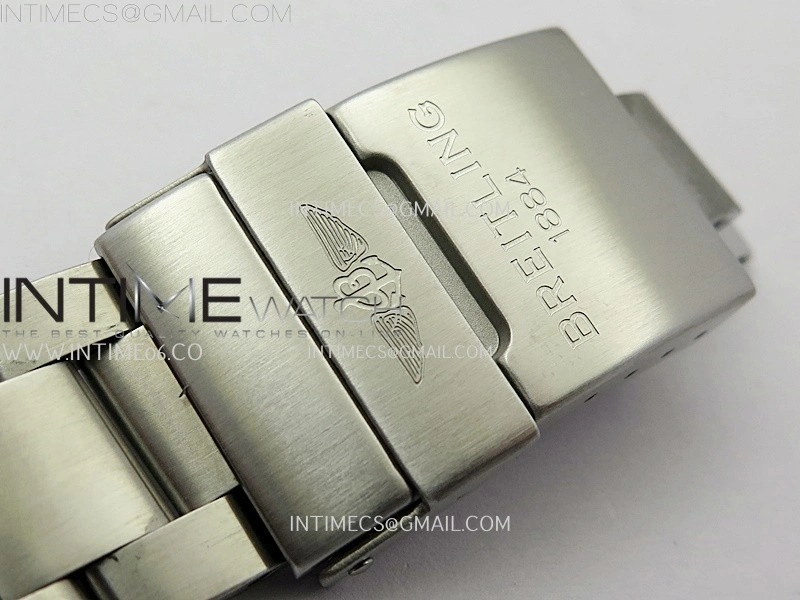 Avenger Automatic 43mm SS TF 1:1 Best Edition Black Dial Stick Marker on SS Bracelet A2824
