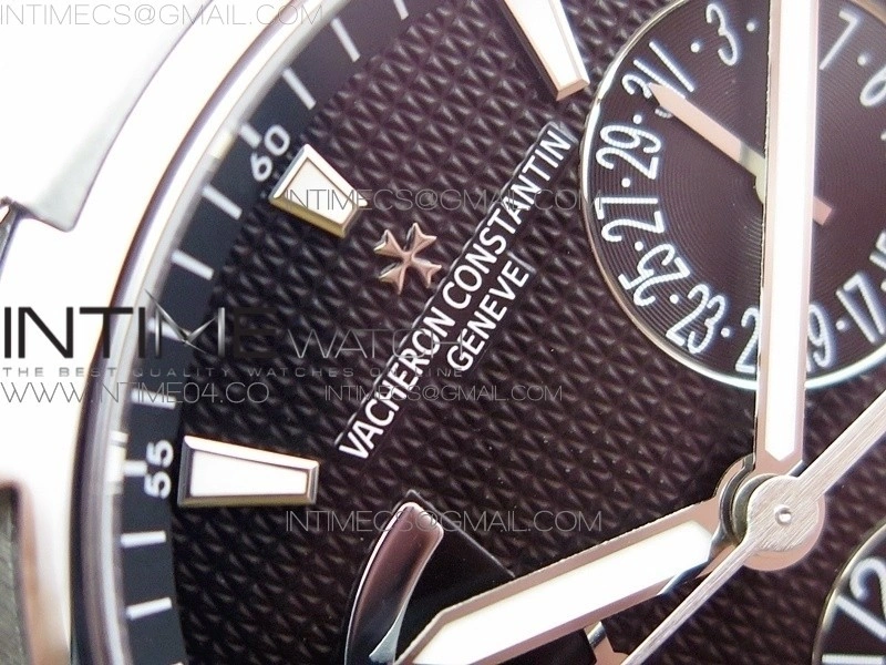 Overseas Dual Time Power Reserve TWA Best Edition Black Dial on SS Bracelet A1222