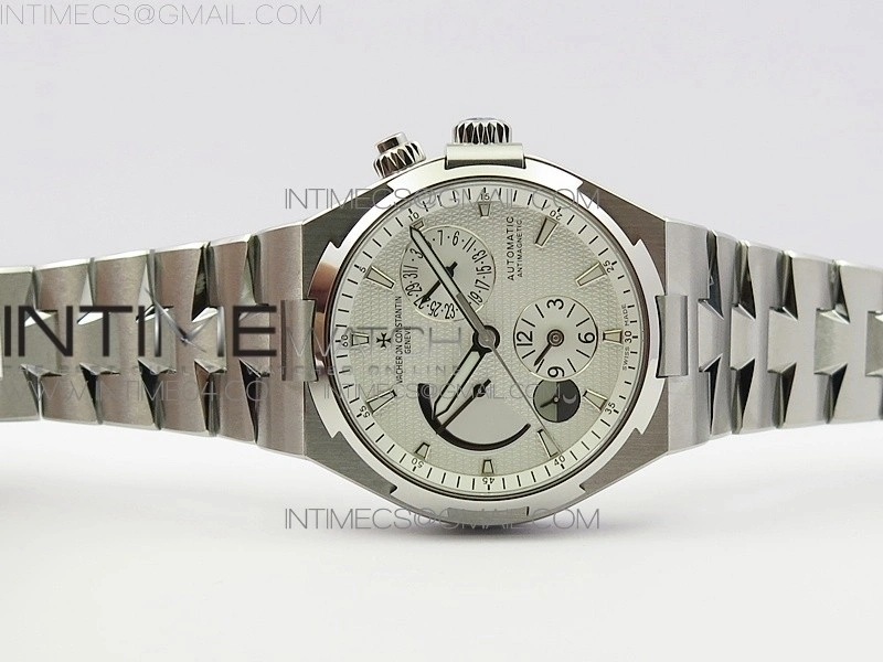 Overseas Dual Time Power Reserve TWA Best Edition White Dial on SS Bracelet A1222