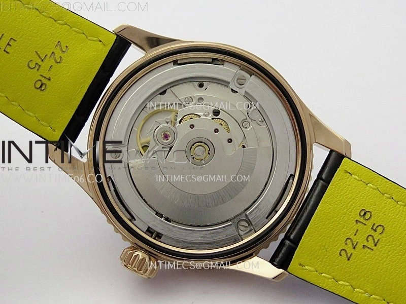 Navitimer 41mm GMT RG BLSF 1:1 Best Edition Green Dial On Black Leather Strap A2836