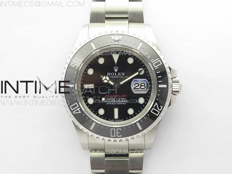 Sea-Dweller 126600 3EF 1:1 Best Edition Black Dial On 904L SS Case and Bracelet VR3235