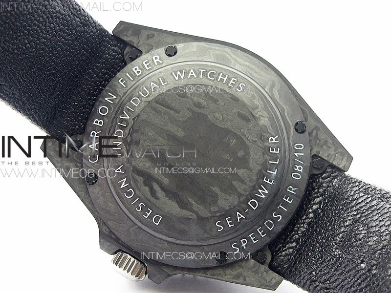Sea Dweller 43mm Carbon 'IRBIS' DIWF Best Edition Carbon Dial on Gray Nylon Strap A2824