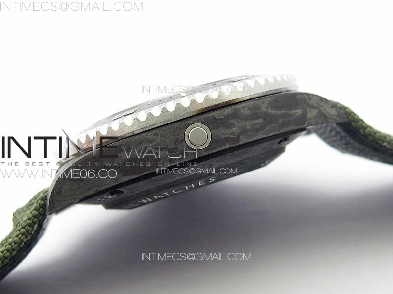 Sea Dweller 43mm Carbon 'IRBIS' DIWF Best Edition Green Dial on Green Nylon Strap A2824